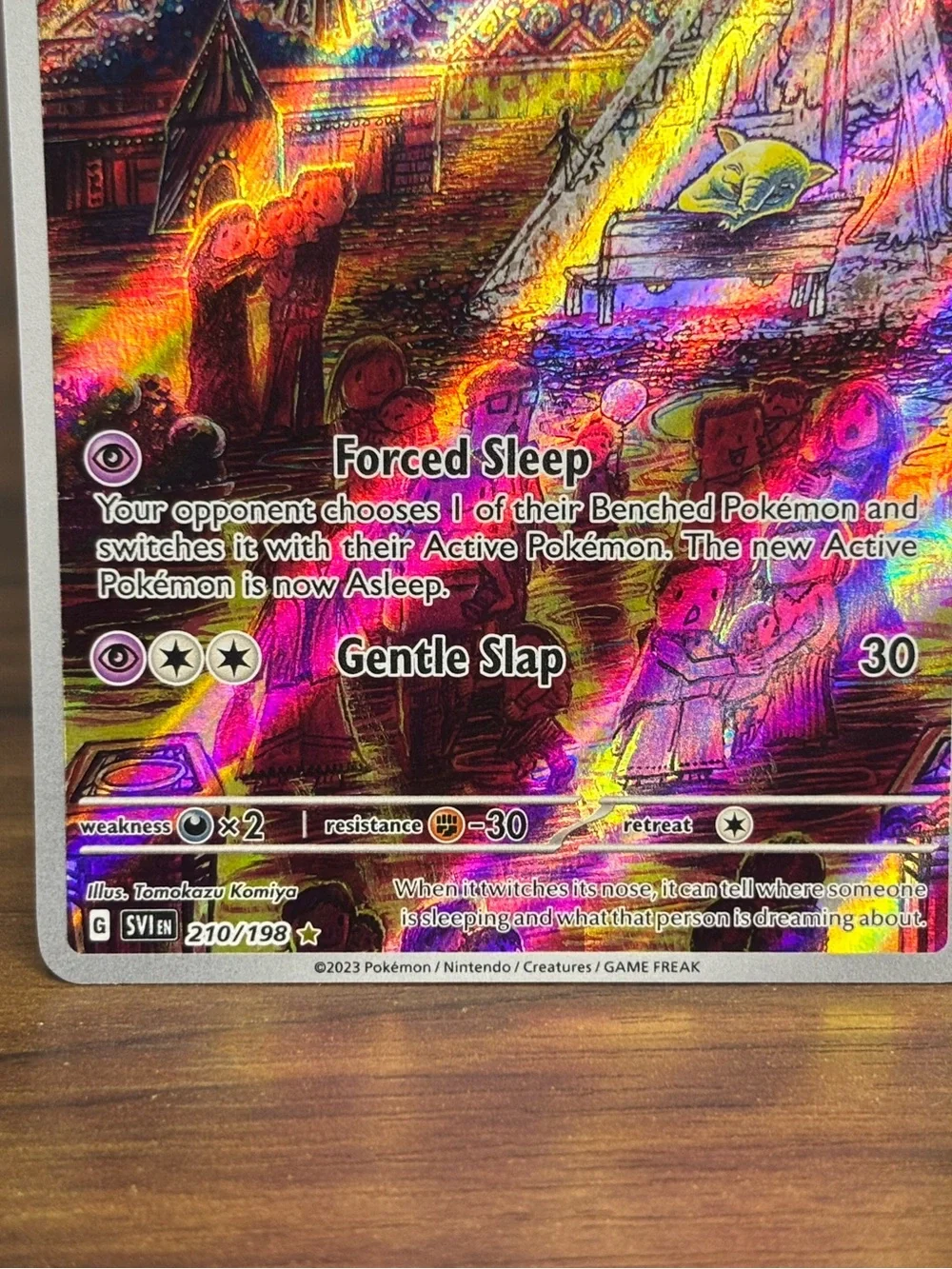 Drowzee 210/198 Scarlet & Violet Illustration Rare Full Art Holo Pokemon Card